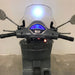 Elektrische kinder scooter Vespa GTS met windscherm en koffer grijs - RideCars