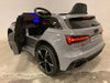 Elektrische kinderauto Audi RS6 grijs 12 volt - RideCars
