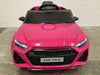 Elektrische kinderauto Audi RS6 roze 12 volt - RideCars