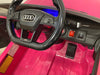 Elektrische kinderauto Audi RS6 roze 12 volt - RideCars