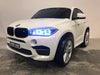 Elektrische kinderauto BMW X6 twee persoons wit - RideCars