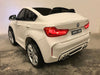 Elektrische kinderauto BMW X6 twee persoons wit - RideCars