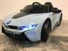 Elektrische kinderauto BMW i8 - 12 volt softstart 2.4G - blauw - RideCars