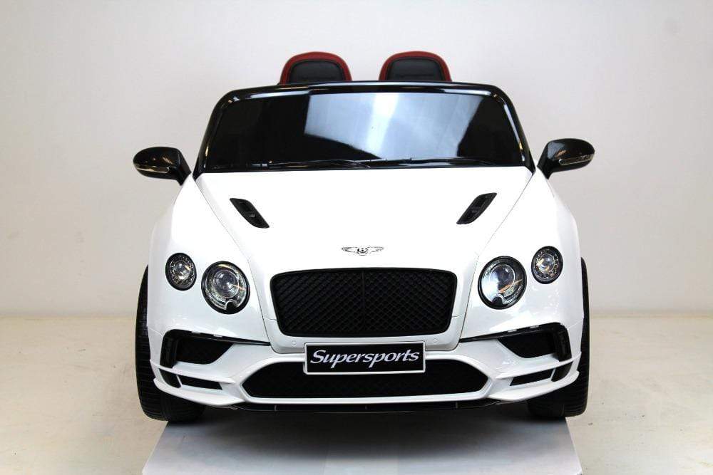 Elektrische kinderauto Bentley Continental 1,5 persoons wit - RideCars