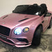 Elektrische kinderauto Bentley Continental roze metallic - RideCars