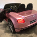 Elektrische kinderauto Bentley Continental roze metallic - RideCars