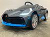 Elektrische kinderauto Bugatti Divo mat grijs - 12 volt - RideCars