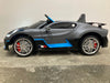 Elektrische kinderauto Bugatti Divo mat grijs - 12 volt - RideCars