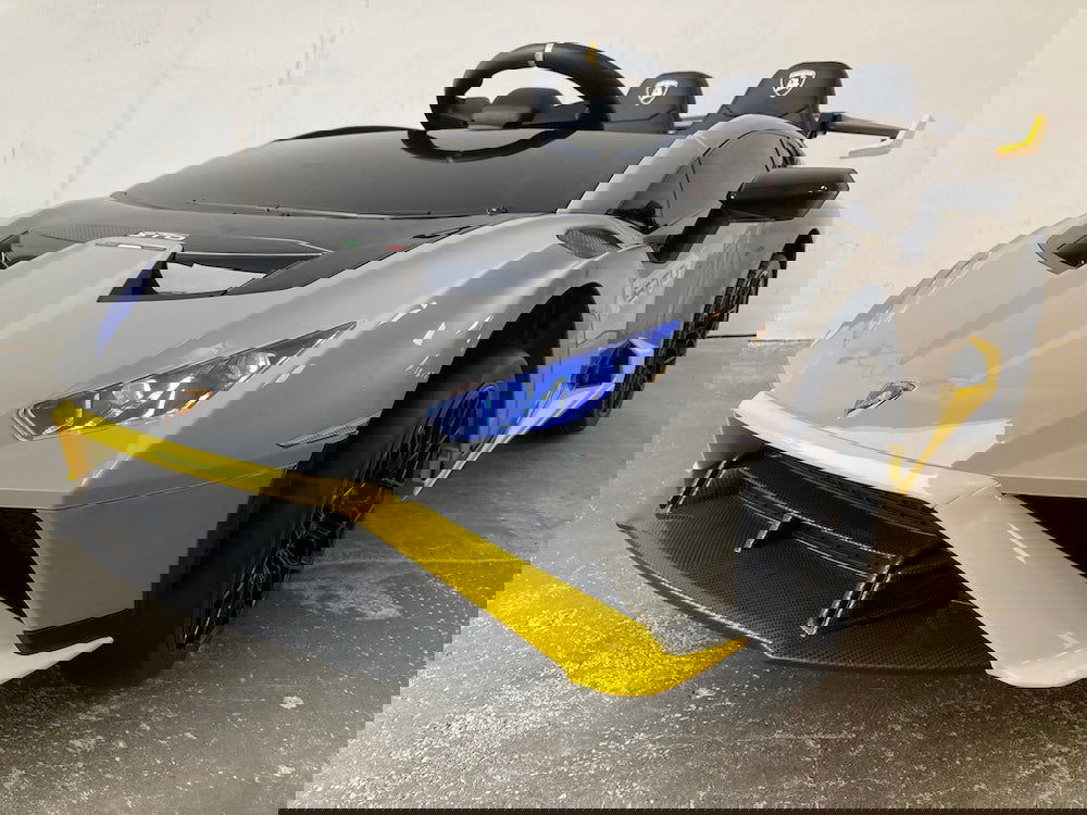 Elektrische kinderauto Lamborghini Huracan STO drift grijs - RideCars