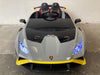 Elektrische kinderauto Lamborghini Huracan STO drift grijs - RideCars