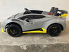 Elektrische kinderauto Lamborghini Huracan STO drift grijs - RideCars