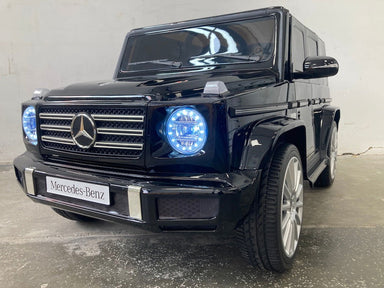 Elektrische kinderauto Mercedes G500 zwart metallic 12 volt - RideCars