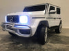 Elektrische kinderauto Mercedes G63  24 volt 4x4 twee persoons wit - RideCars