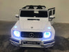 Elektrische kinderauto Mercedes G63  24 volt 4x4 twee persoons wit - RideCars