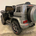 Elektrische kinderauto Mercedes G63 AMG 12 volt zilver grijs - RideCars