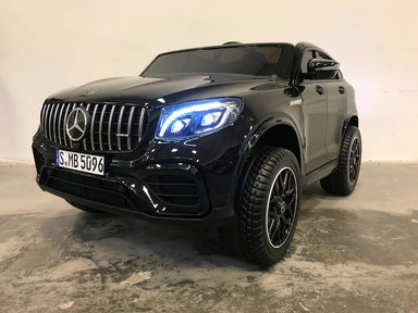 Elektrische kinderauto Mercedes GLC 63 - 2 persoons - zwart metallic - RideCars
