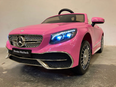 Elektrische kinderauto Mercedes S650 Maybach 2.4G softstart roze - RideCars