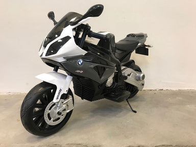 Elektrische kindermotor BMW S1000 12 volt grijs - RideCars
