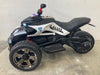 Elektrische kindermotor Spyder 12 volt Politie - RideCars