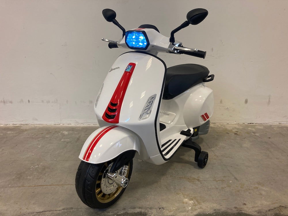 Elektrische kinderscooter Vespa Sprint wit - RideCars