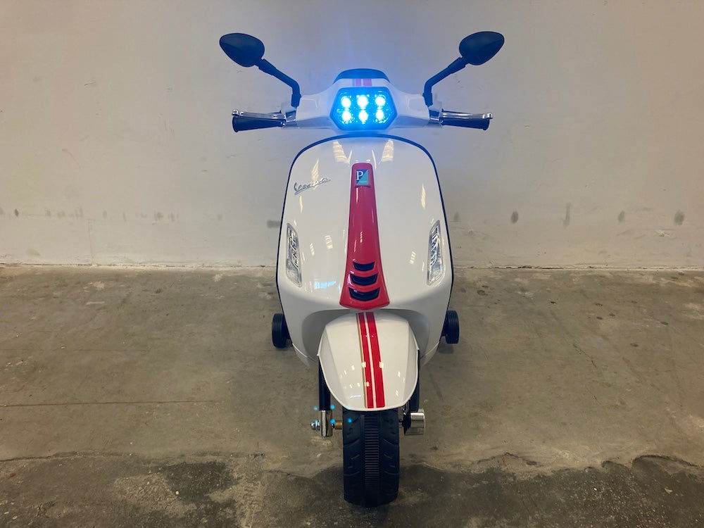 Elektrische kinderscooter Vespa Sprint wit - RideCars