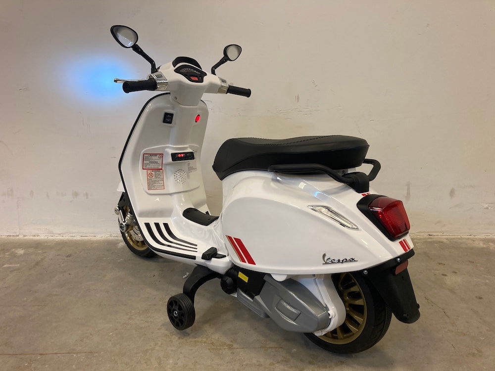 Elektrische kinderscooter Vespa Sprint wit - RideCars