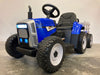 Elektrische kindertractor met aanhanger 12 volt blauw - RideCars
