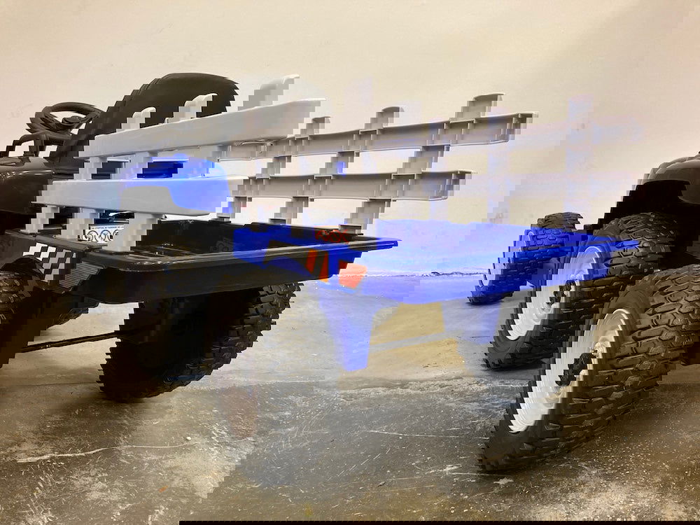 Elektrische kindertractor met aanhanger 12 volt blauw - RideCars