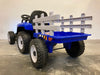 Elektrische kindertractor met aanhanger 12 volt blauw - RideCars