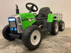 Elektrische kindertractor met aanhanger 12 volt groen - RideCars