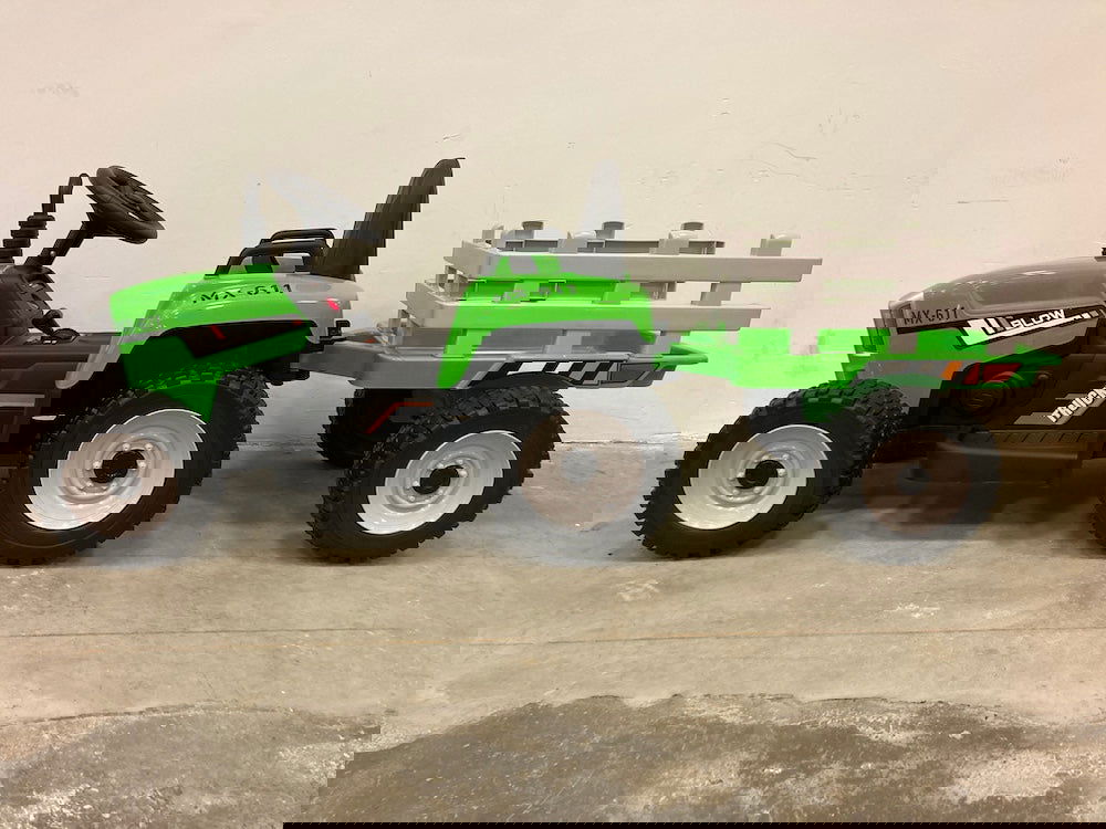 Elektrische kindertractor met aanhanger 12 volt groen - RideCars