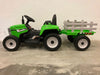 Elektrische kindertractor met aanhanger 12 volt groen - RideCars