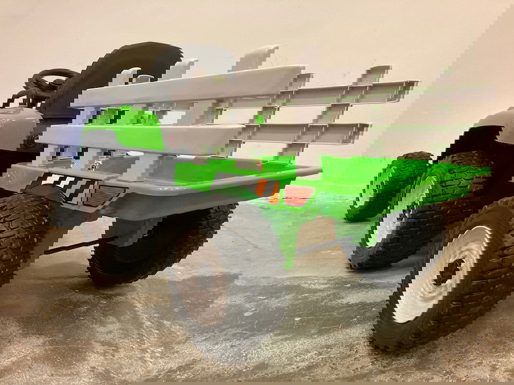 Elektrische kindertractor met aanhanger 12 volt groen - RideCars