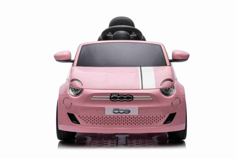 Fiat 500 kinderauto 12V roze met afstandsbediening