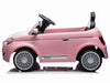 Fiat 500 kinderauto 12V roze met afstandsbediening