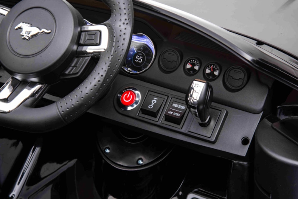 Ford Mustang Gt-500 | elektrische kinderauto 24V MP4 Full Options zwart