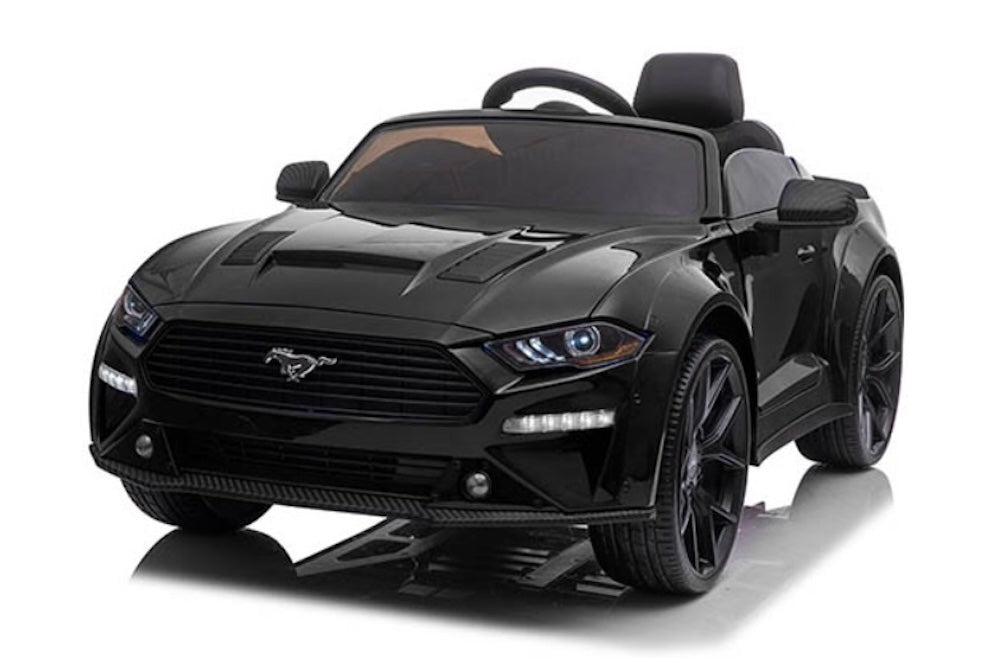 Ford Mustang Gt-500 | elektrische kinderauto 24V MP4 Full Options zwart