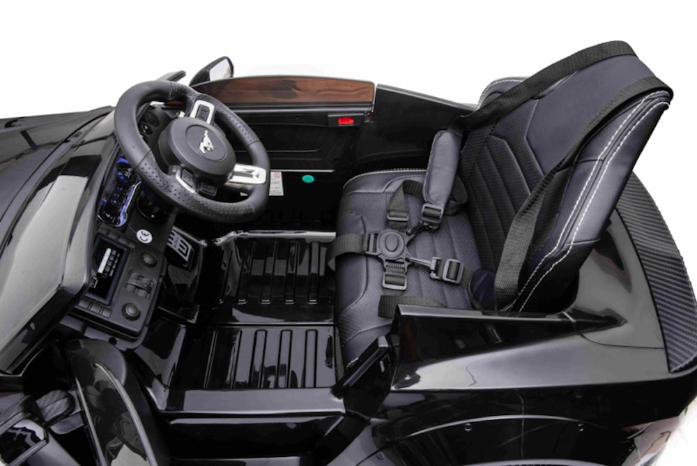 Ford Mustang Gt-500 | elektrische kinderauto 24V MP4 Full Options zwart