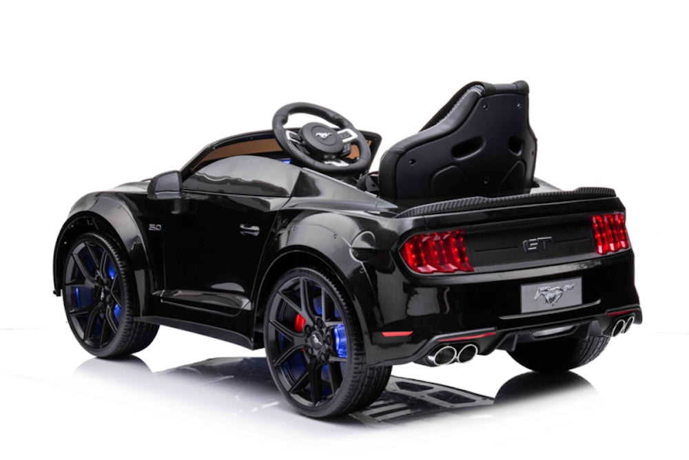 Ford Mustang Gt-500 | elektrische kinderauto 24V MP4 Full Options zwart