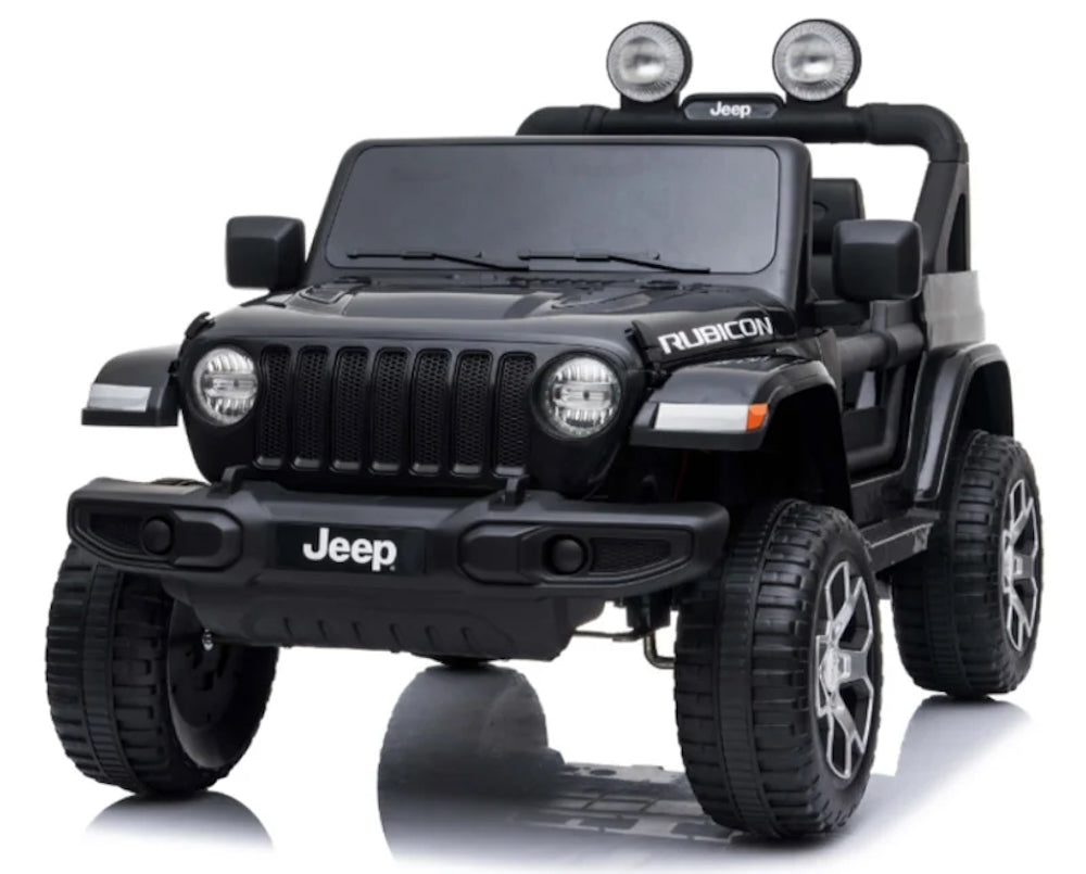 Jeep Wrangler Rubicon | Kinderauto 12V MP4 zwart