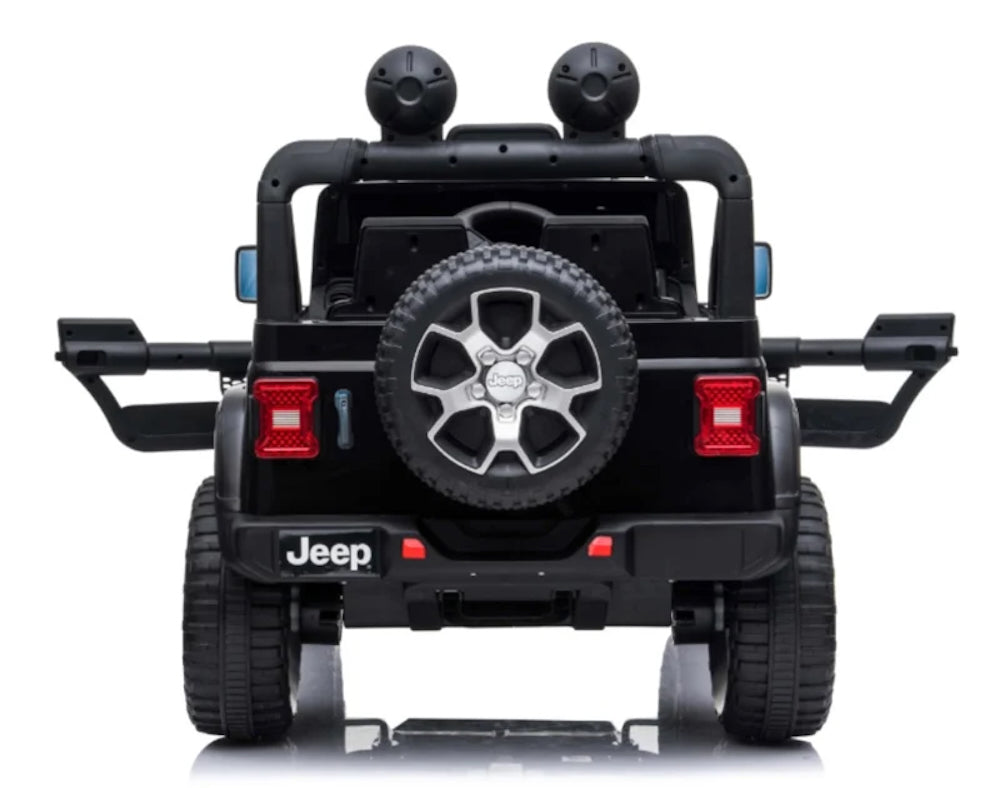 Jeep Wrangler Rubicon | Kinderauto 12V MP4 zwart