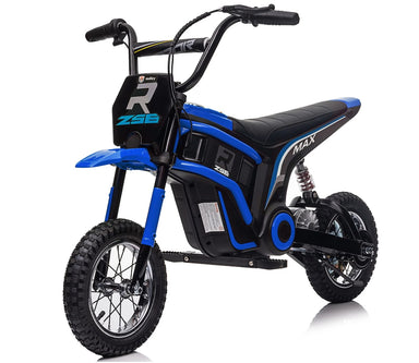 Kinder Crossmotor | Elektrische kindermotor 24V blauw
