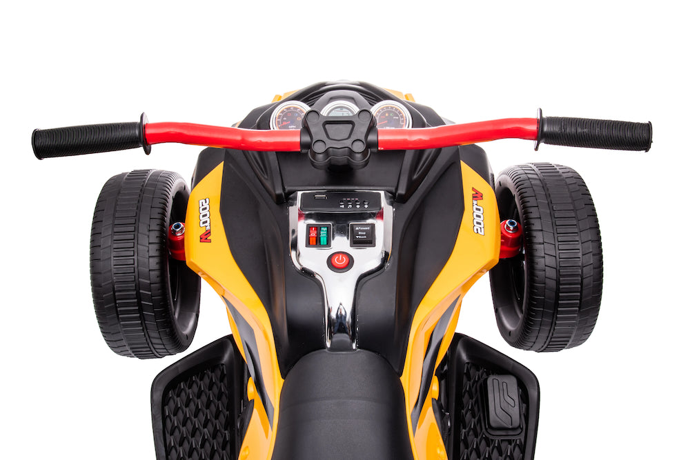 Kinder Trike | elektrische kindermotor Spyder 24V geel + RC