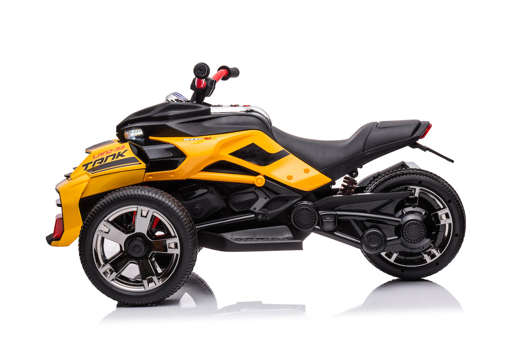 Kinder Trike | elektrische kindermotor Spyder 24V geel + RC