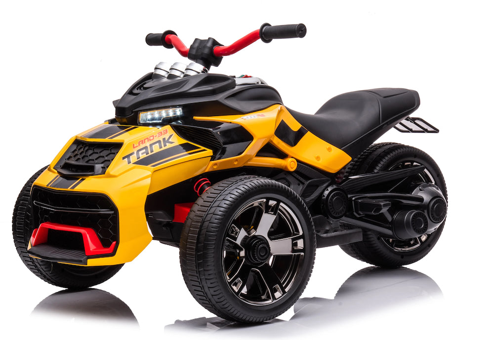 Kinder Trike | elektrische kindermotor Spyder 24V geel + RC