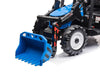 Kinder tractor 24V + frontlader + aanhanger blauw