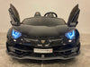 Kinderauto Lamborghini Aventador zwart twee persoons 24 volt drift - RideCars