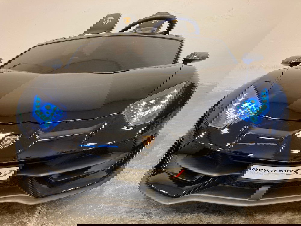 Kinderauto Lamborghini Aventador zwart twee persoons 24 volt drift - RideCars