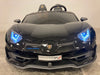 Kinderauto Lamborghini Aventador zwart twee persoons 24 volt drift - RideCars