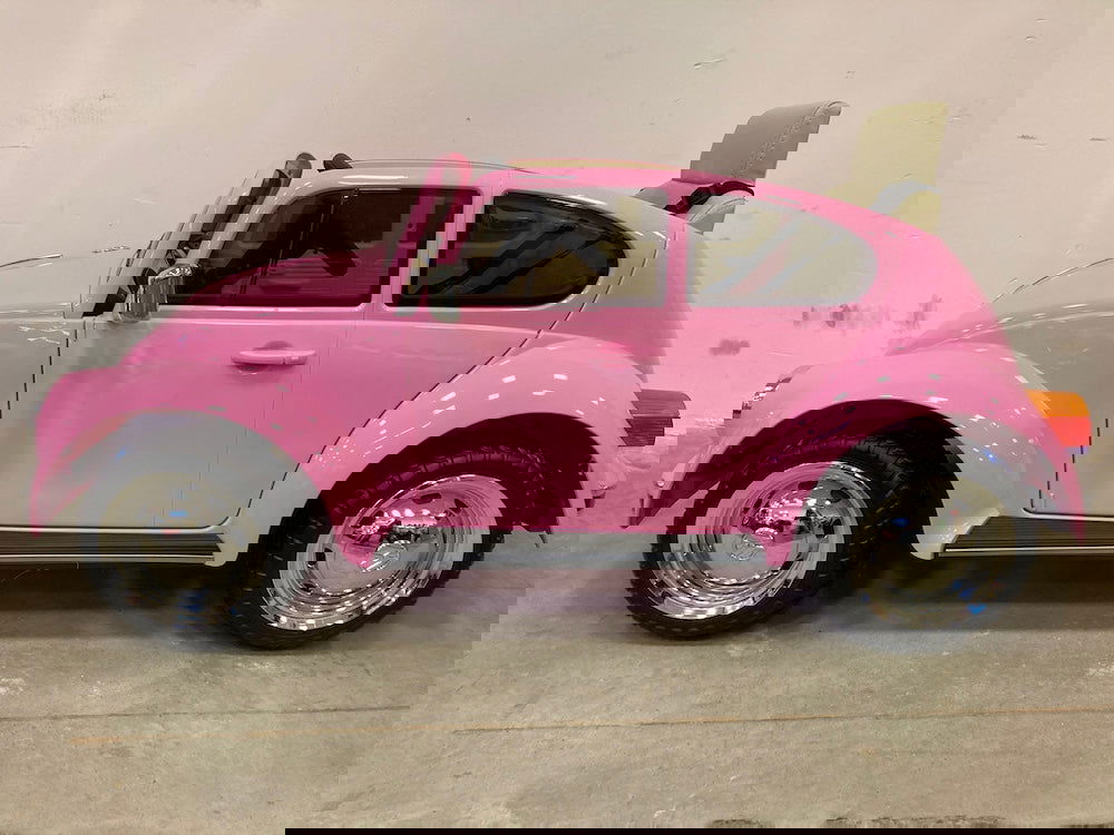 Kinderauto Volkswagen kever roze - 12 volt - RideCars